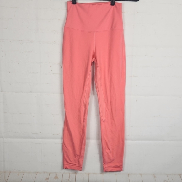 Lululemon Align Yoga High-Rise Double Lined 25" Leggings in Guava Pink Size 4 - Picture 4 of 12